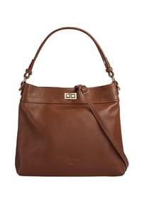 Samantha Look - Shopper Echt Leder, Made In Italy - blau