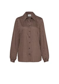 TONI - Klassische Bluse Coco - Dunkelbraun | 079