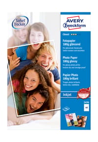 AVERY® Zweckform - Classic Inkjet Fotopapier, DIN A4, 100 Blatt, 180 g/m² - 