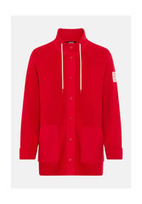 olsen - Cardigan mit Stehkragen und Raglanärmeln - French Red