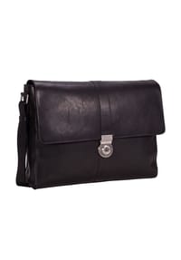 LEONHARD HEYDEN Bergamo - Bergamo Messenger Leder 38 cm Laptopfach - hellbraun