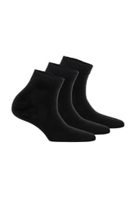 Tamaris - Damen Quartersocken, 3er Pack - Comfort Cotton Quarter, einfarbig - Grau
