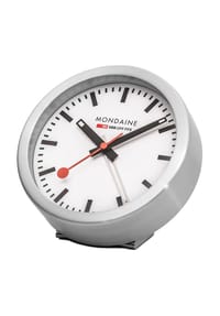 MONDAINE® - Tischuhr "Swiss Railways", A997.MCAL.16SBB.1 - SILBER