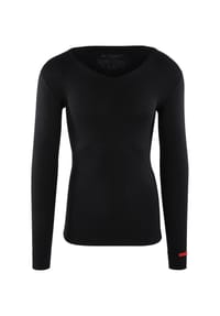 BlackSpade® - Thermounterhemd Thermal Longsleeve - V-Neck - Black