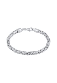 KUZZOÍ - Armband Herren Königskette Rund 925 Silber - Gold