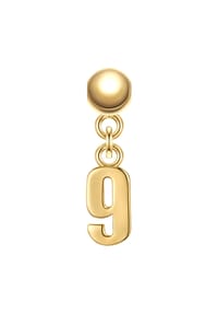 GLANZSTÜCKE MÜNCHEN - Glanzstücke München Charm Ziffer 9 Sterling Silber 50084175 - gelbgold
