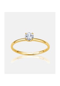 Diamant L'eternel - Ring, mit Zirkonia, 375 Gelbgold - gold