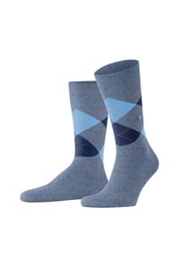 Burlington - King Socken, Komfortbund, Emblem, für Herren - 3011 BLACK-FLAMES