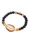 KUZZOÍ Armband Herren Lava Tigerauge Kauri Muschel 925 Silber Bild 2