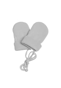 maximo® - BABY-Fausthandschuhe ohne Daumen, Fleecefutter, Basicfarben - hellbraunmeliert
