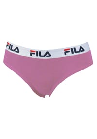 FILA - Damen Slip - Regular Waist, Brief mit breitem Logo-Bund, Baumwolle, einfarbig - Lila