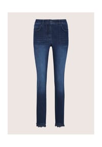 MADELEINE - Slim Fit Five-Pocket-Hose - darkblue