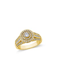 VANDENBERG - Damen Ring, 585er Gold, 62 Diamanten zus. ca. 1,00 Karat - Gelbgold