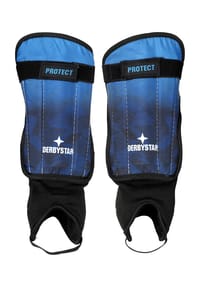 DERBYSTAR - Schienbeinschoner, Klettverschluss, für Herren - BLAU SCHWARZ