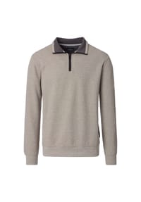 CASAMODA - Herren Sweatshirt uni Basic Circular Knit - Beige