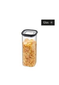 GEFU® Vorratsdose - PANTRY - SCHWARZ/SILBER