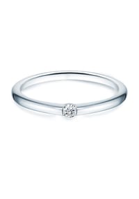TRILANI 1934 - Damen Ring aus 925/- Sterling Silber in Silber mit Zirkonia - silber