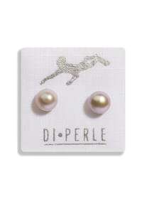 DI PERLE® DI PERLE Schmuckkollektion - Süßwasser Zuchtperlen Ohrringe Ohrstecker aus 925er Silber - grau