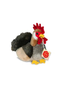 HERMANN Teddy COLLECTION® - Kuscheltier Hahn, sitzend, Braun, 17 cm - mehrfarbig