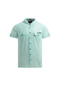 CAMP DAVID - Hemd Oceanfront Kurzarmhemd - hellblau