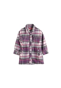 Solang - Kleid mit Karo-Muster - Hellgrau Pink
