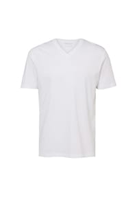 s.Oliver - T-Shirt, V-Ausschnitt, für Herren - 0100 WHITE
