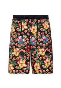 KING KEROSIN - Im hawaiianischen Allover-Muster Hula Girl - blau