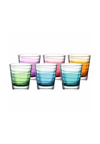 LEONARDO Trinkgläser Vario Struttura 250 ml 6er Set - VARIO - bunt