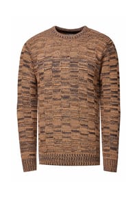 RUSTY NEAL® - Pullover mit dezenter Musterung und Strick-Design - Schwarz