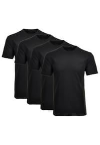 RAGMAN - Herren T-Shirt 2er Pack - 1/2 Arm, Unterhemd, Rundhals - Dunkelblau