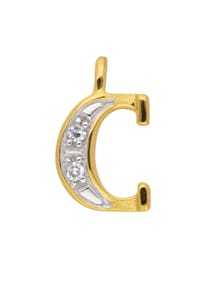 Adelia's Damen Gold Schmuck 585 Gold Buchstabenanhänger mit Diamant |  GALERIA