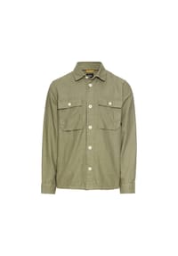 camel active - Overshirt, Relaxed, Langarm, Kent, für Herren - 34 DUSTY KHAKI