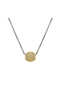 MONCARA - Damen Anhänger mit Kette, 585er Gold mit 950er Platin, 87 Diamanten zus. ca. 0,50 Karat - Gelbgold/Platin