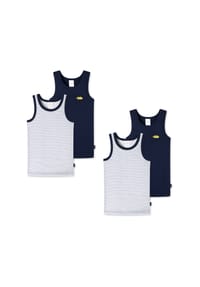 SCHIESSER - Unterhemd Allday Basic - blau/grau