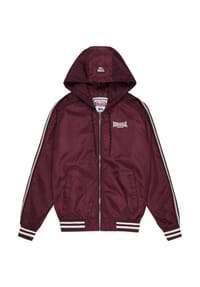 LONSDALE™ - Frauen Windjacke mit Kapuze MERIDEN - Oxblood/Chalk
