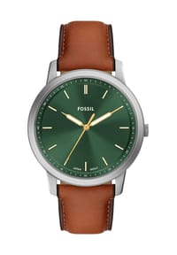 FOSSIL MINIMALIST - Herren Armbanduhr "FS6094" - GRÜN