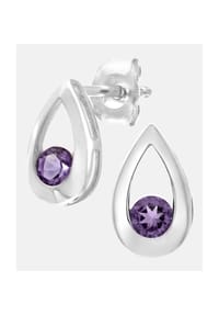 Diamant L'eternel - Ohrstecker, mit Amethyst, 375 Weißgold - white gold