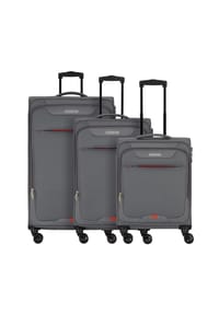 AMERICAN TOURISTER Street Roll - Street Roll 4 Rollen Kofferset 3-teilig mit Dehnfalte - grey