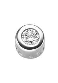 Adelia's - Adelia's Damen Anhänger 585 Weißgold ( 14K ) mit 1 Brillant ( 0,1 ct ) – Goldanhänger - silber