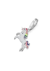 GIORGIO MARTELLO MILANO - Charm Einhorn Regenbogen, Silber 925 - bunt