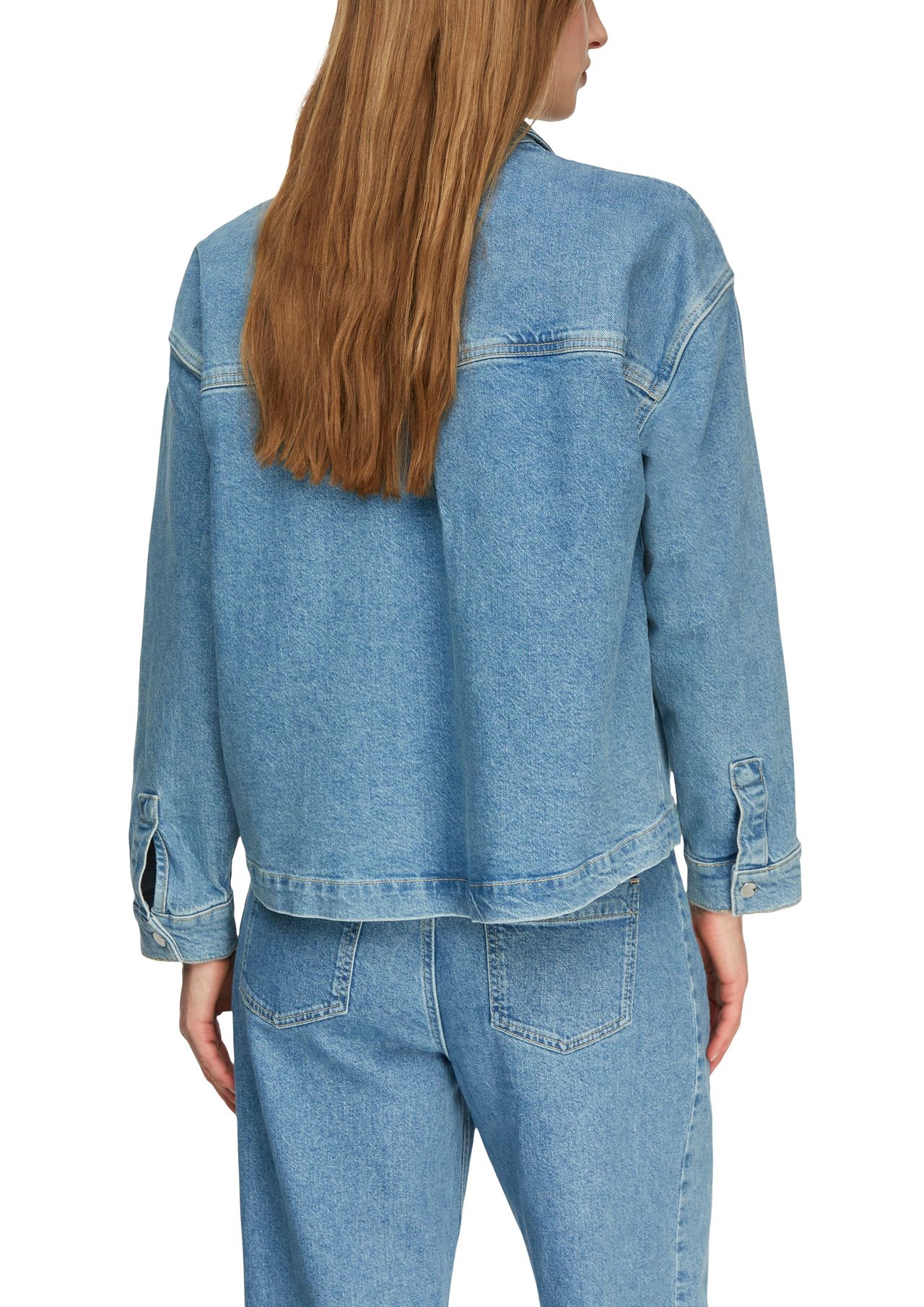 comma, Jeansjacke, Aufgesetzte Taschen, FüR Damen, Blau, 34