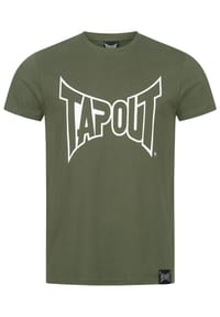 TAPOUT® - Herren T-Shirt normale Passform LIFESTYLE BASIC TEE - Anthracite/Black