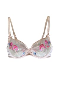 LASCANA - Maria Bügel-BH, florale Stickerei, Zierschleifen, für Damen - 28556 POWDER-FLOWE