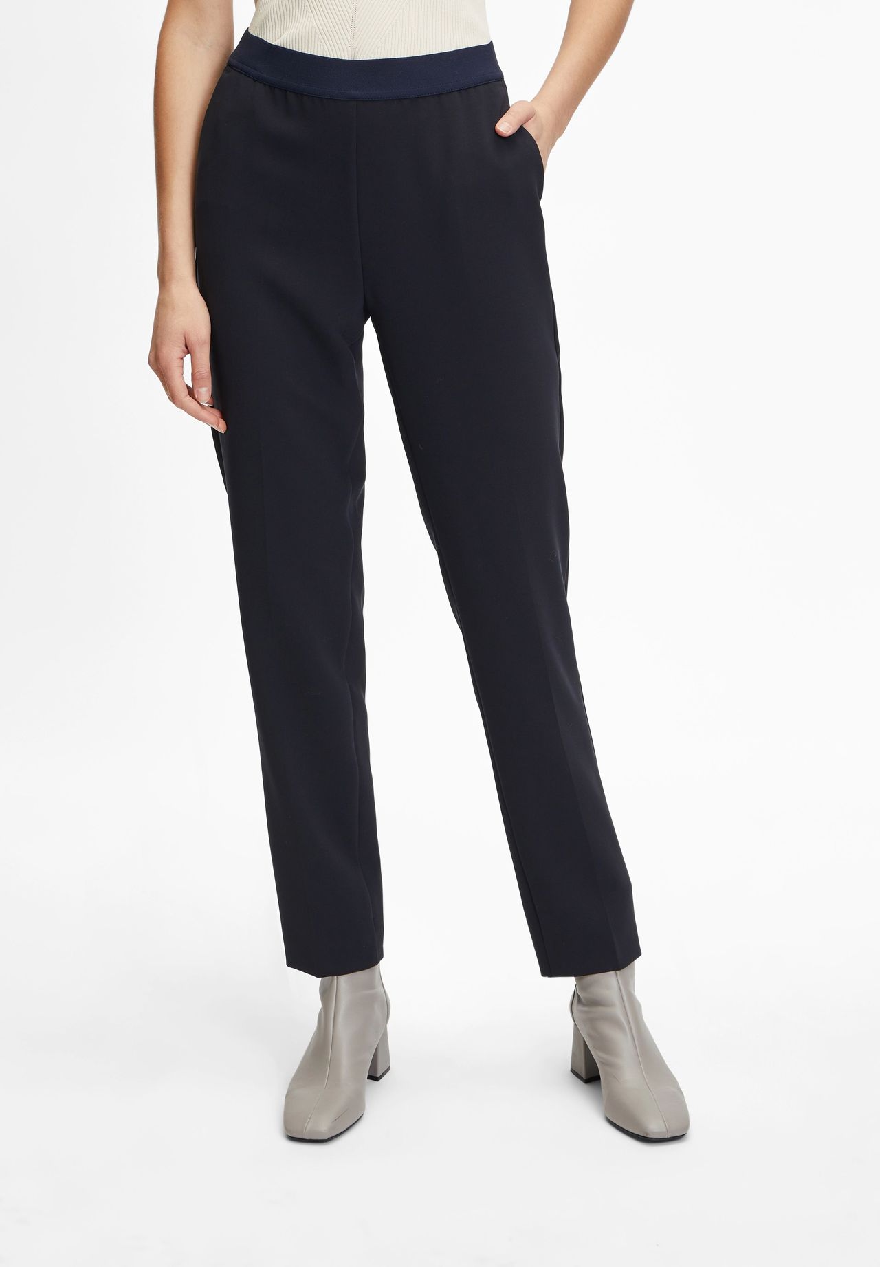 Raphaela By Brax Stoffhose, Slim Fit, Mid Waist, FüR Damen, Schwarz, 48