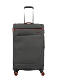 GLOBETROTTER - GERA 4-Doppelrollen-Trolley, TSA-Schloss, Zweiwege-Reißverschluss - GREY