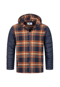 Rock Creek - Winterjacke Kariert Regular Fit - Grau