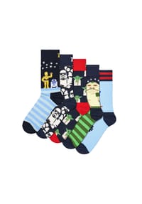 HAPPY SOCKS - Herren Socken, 6er Pack - STAR WARS, Geschenkbox, Motivsocken - Star Wars