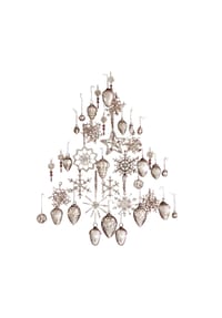LOBERON - Weihnachtsschmuck-Set Bjouterie antiksilber - antiksilber