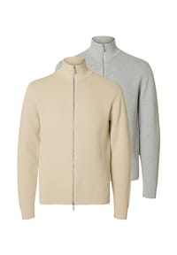 SELECTED - Strickjacke 2er Pack Dane - Schwarz