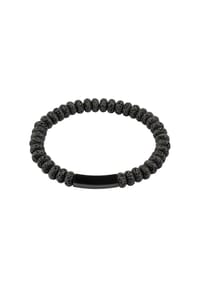 zeeme STAINLESS STEEL - Armband Edelstahl - schwarz